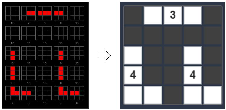 WFC tile settings and completed Modern map example